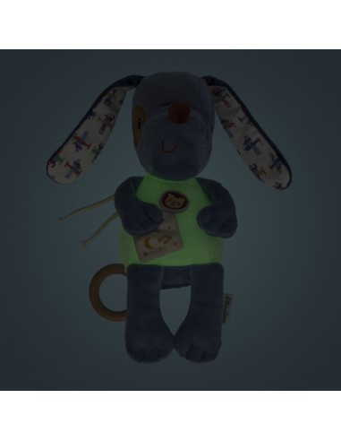 Jules Musical Brillo en la Oscuridad Lilliputiens - Peluche de Cuna con Melodía