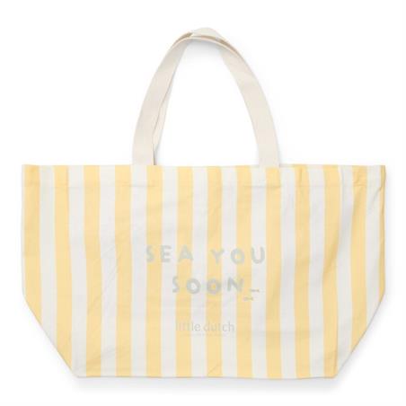 Bolsa de Playa Grande Algodón Amarillo Sunny Yellow Little Dutch