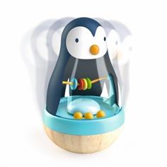 Juguete tentetieso Roly Pingui Djeco sonido estimulación temprana