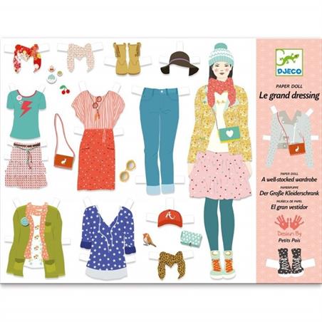 Kit de manualidades El Gran Ropero Djeco papel creativo