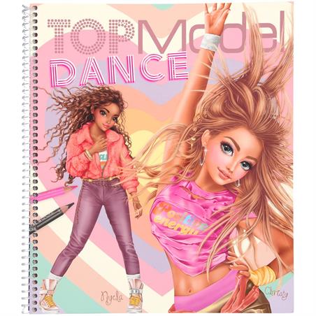 CUADERNO PARA COLOREAR TOPMODEL DANCE