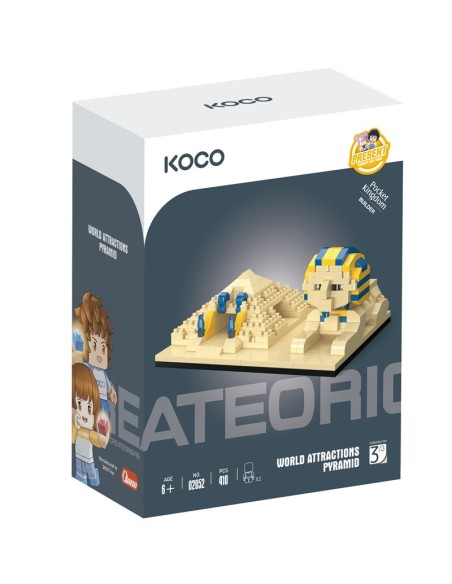 Koco Pirámide-410 Piezas-Bloques De Construcción-Mini Maquetas Creativas