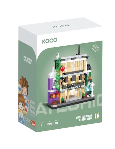 Koco Comisaría De Policía-309 Piezas-Bloques De Construcción-Mini Maquetas Creativas